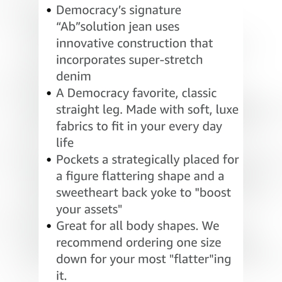 NWOT Democracy Jeans - Picture 11 of 11